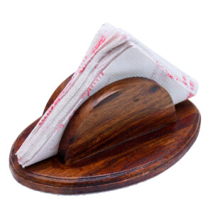 Handcrafted Wooden Artisan Napkin Rest