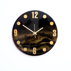 Golden Eclipse – Luxury Black & Gold Wall Clock