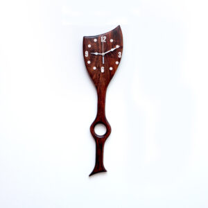 Timber Leaf Wall Clock