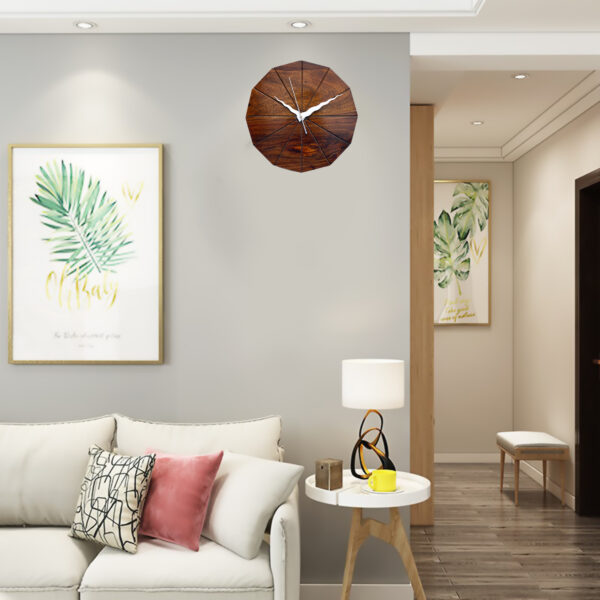 wooden wall clock - Image 2