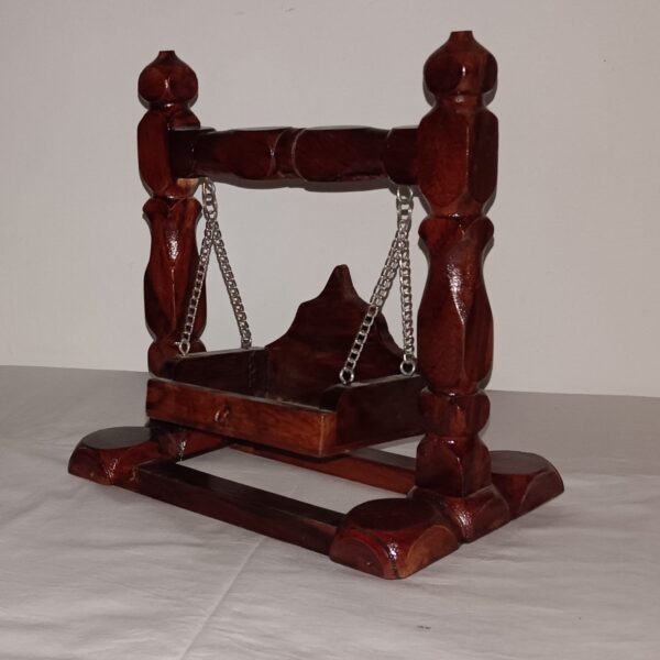 Handcrafted Muscular Rosewood Jhula for Laddu Gopal Ji